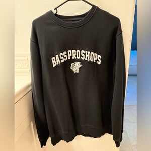 Bass Pro Shops Black Crewneck Sweater